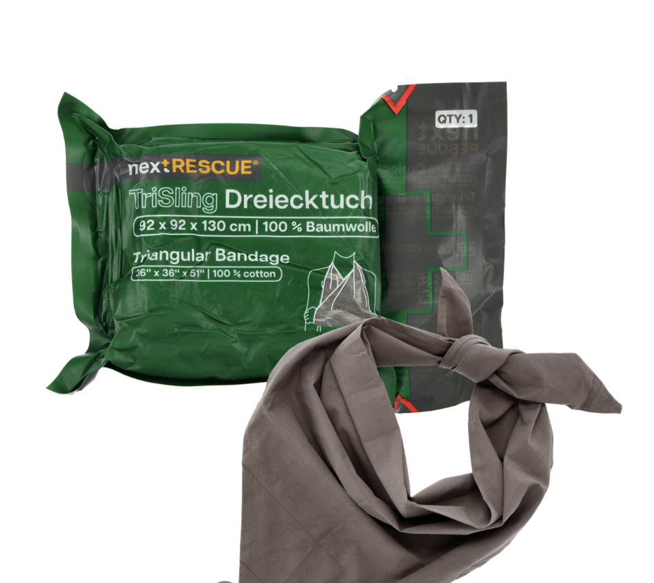 NextRESCUE® TriSling: faja de transporte para el brazo / paño triangular del Ejército alemán según TL
